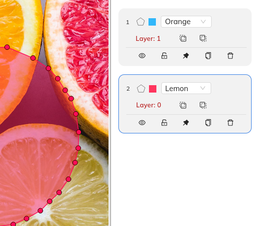 Arranging objects in layers