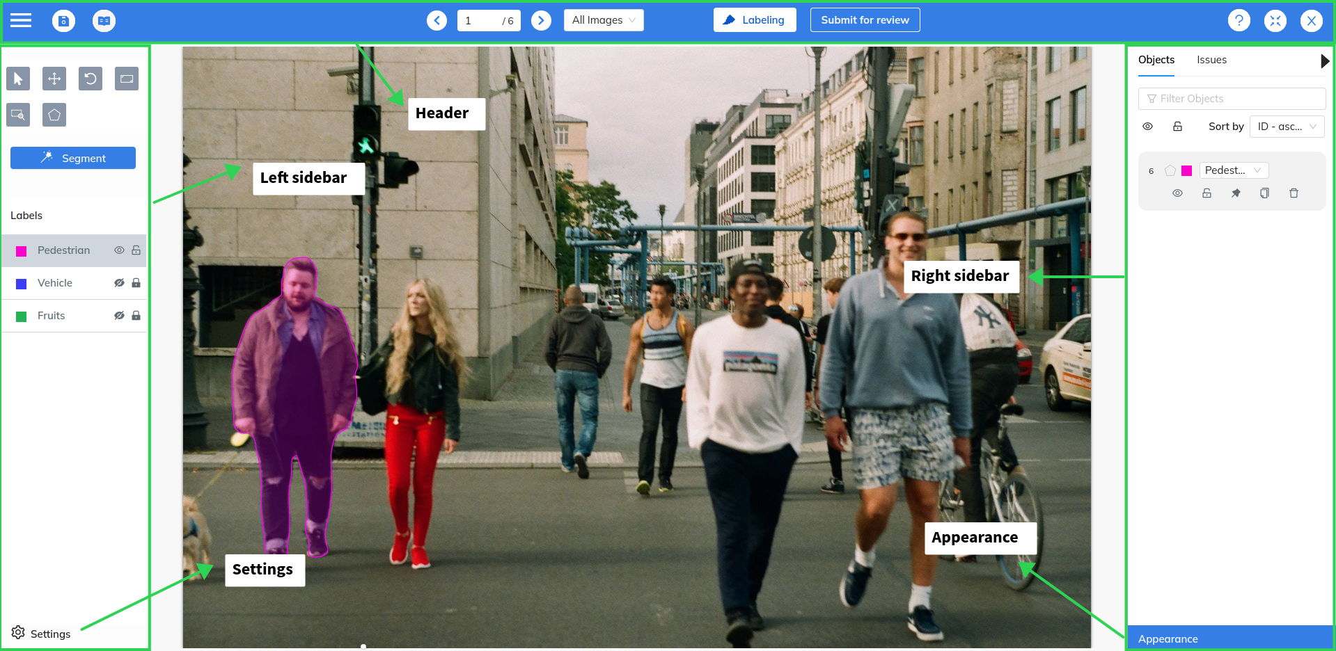 Annotation workspace